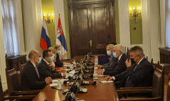 18 June 2021 National Assembly Speaker Ivica Dacic with Russian Deputy Foreign Minister Alexander Grushko